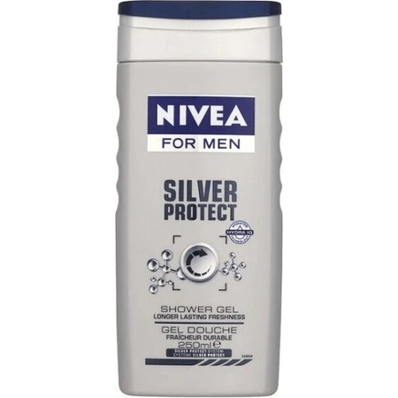 NIVEA MEN SHOWER GEL Silver protect 1×250 мл, гель для душу: ціни та характеристики