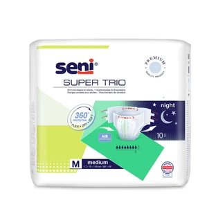 Seni Super Trio, підгузки середні, 75-110 см, 10 шт.