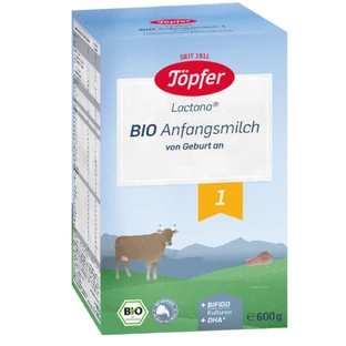 Молоко сухе Bio 1 Lactana, 0 місяців+, 600 г, Topfer