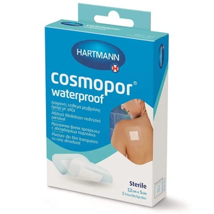 Пластир водонепроникний стерильний Cosmopor 7,2 x 5 см, 5 штук, Hartmann