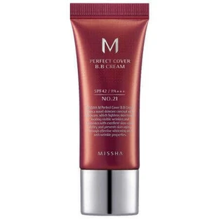 BB-крем M Perfect Cover SPF42/PA+++++, відтінок 21/Світло-бежевий, 20 мл, Missha