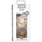 BIBS De Lux Пустышка силиконовая One Size, ваниль/темный дуб 0-36м 2 шт.: цены и характеристики