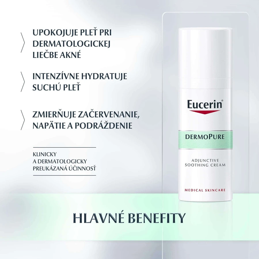 Заспокійливий крем для проблемної шкіри Eucerin DERMOPURE 50 мл: ціни та характеристики