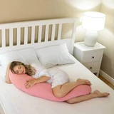 Подушка для вагітних та годування Grande, лососева рожева, Twindeco