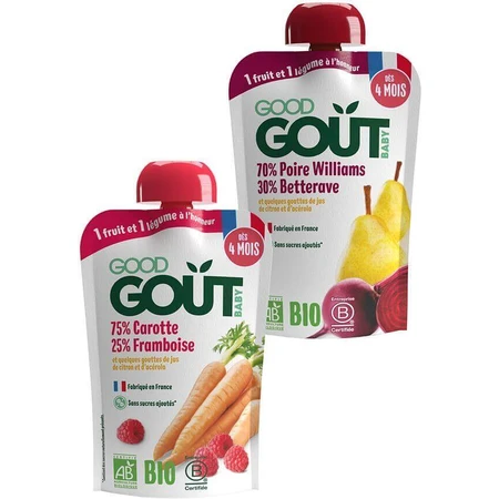 Good Goût BIO Фрукты и овощи в пакетиках 2 x 120 г: цены и характеристики
