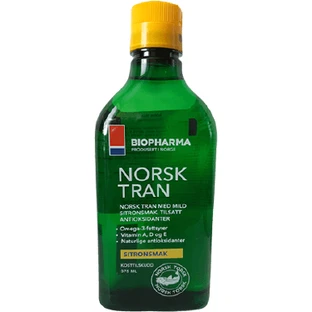 Bio Pharma Норвежский рыбий жир с натуральным лимонным вкусом - Norsk Tran 375 мл