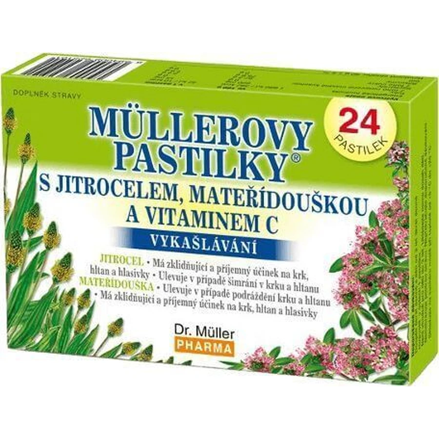 Dr.Muller Muller пастилки с кор. мат. Muller's Muller's Diarrhoea с витамином C 24 шт.: цены и характеристики
