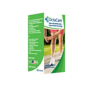Эластичная лента с 200% эластичностью, 10 см x 4,5 м, 1 шт, OctaCare