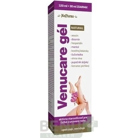 MedPharma VENUCARE GEL NATURAL 1×150 мл, гель 120 мл+30 мл бесплатно: цены и характеристики