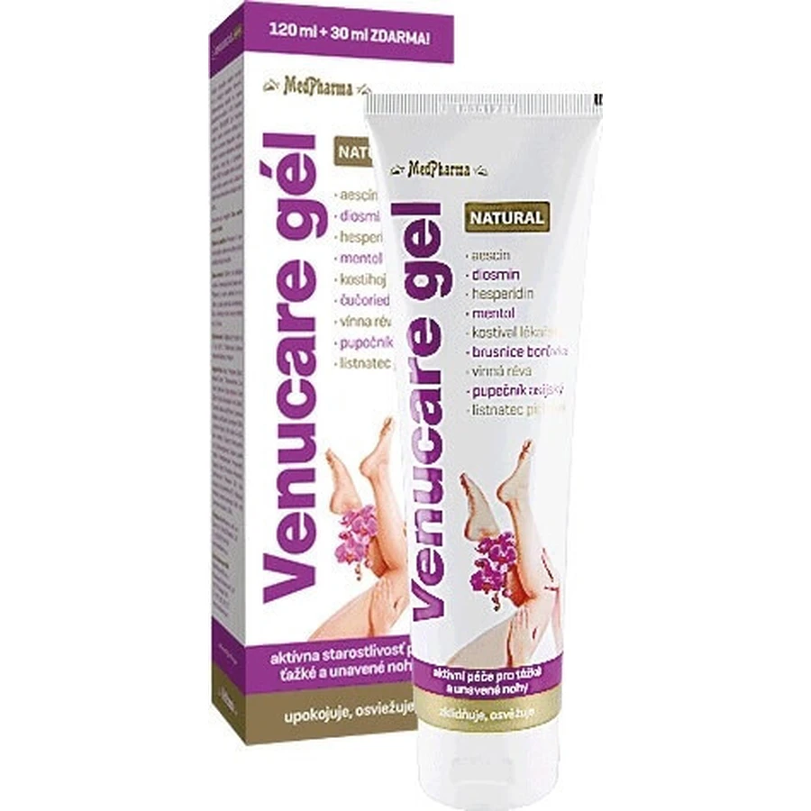 MedPharma VENUCARE GEL NATURAL 1×150 мл, гель 120 мл+30 мл бесплатно: цены и характеристики
