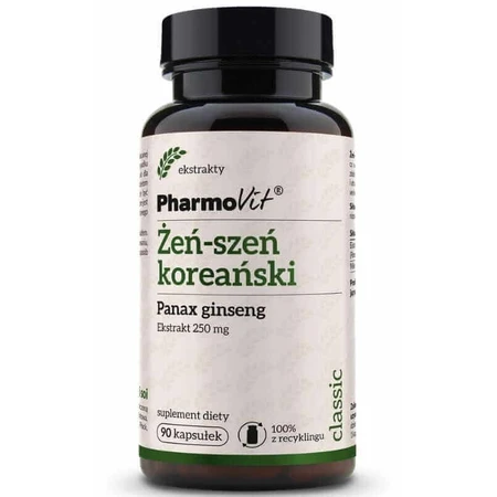 e-sze корейський Панакс женьшень 250 мг (90 капс.) Pharmovit Classic: ціни та характеристики
