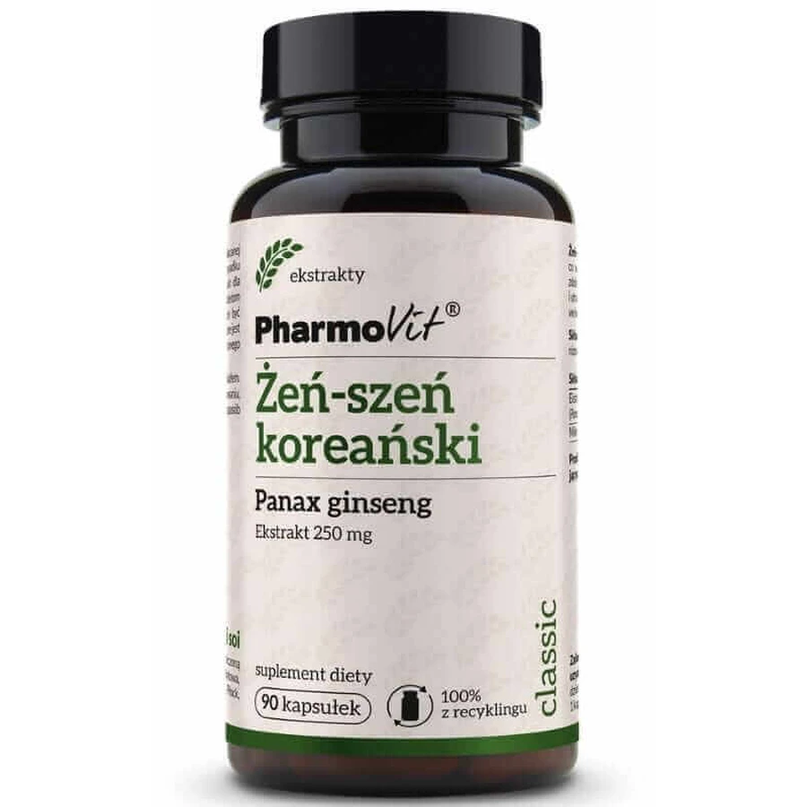 e-sze корейський Панакс женьшень 250 мг (90 капс.) Pharmovit Classic: ціни та характеристики