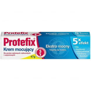 Protefix, крем для фіксації зубних протезів, надміцний, 5 x ефект, 47 г