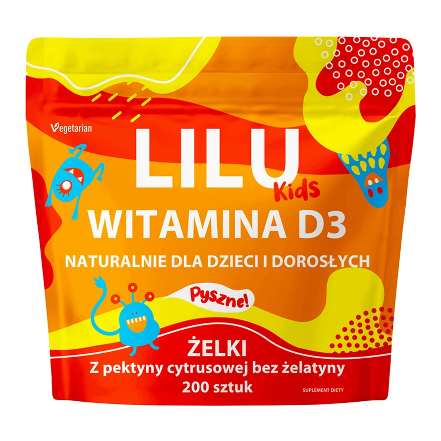 Lilu Kids Вітамін D3, натуральні рідини для дітей та дорослих, зі смаком апельсина, 200 шт.: ціни та характеристики