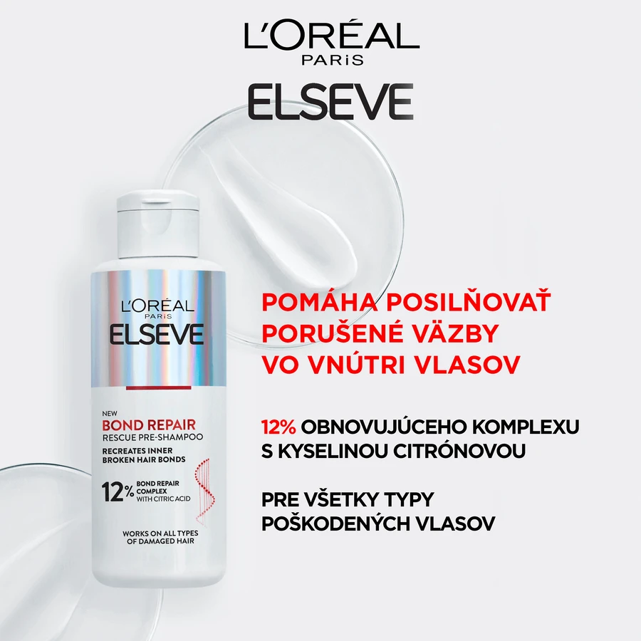 L'Oréal Paris Elseve Bond Repair восстанавливающий предшампуневый уход с лимонной кислотой, 200 мл: цены и характеристики