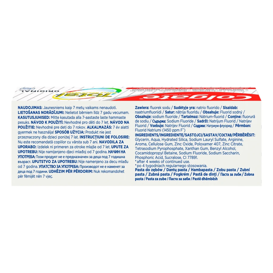 Зубна паста Colgate Total Original, 20 мл ЗАБРУДНЕНА УПАКОВКА: ціни та характеристики