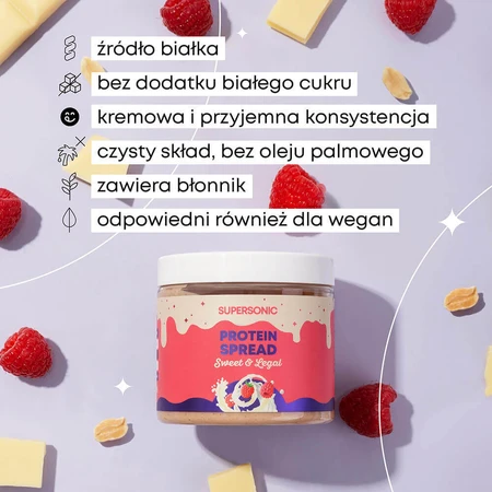 Суперзвуковий, крем з фундуком, смак білого шоколаду з малиною, 160 г: ціни та характеристики