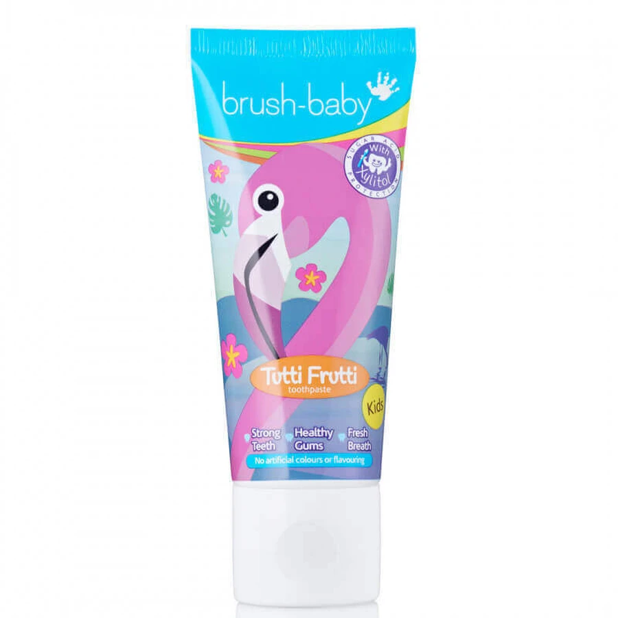 Зубна паста Brush-Baby Tutti Frutti Flamingo, для дітей 3+, 50 мл: ціни та характеристики