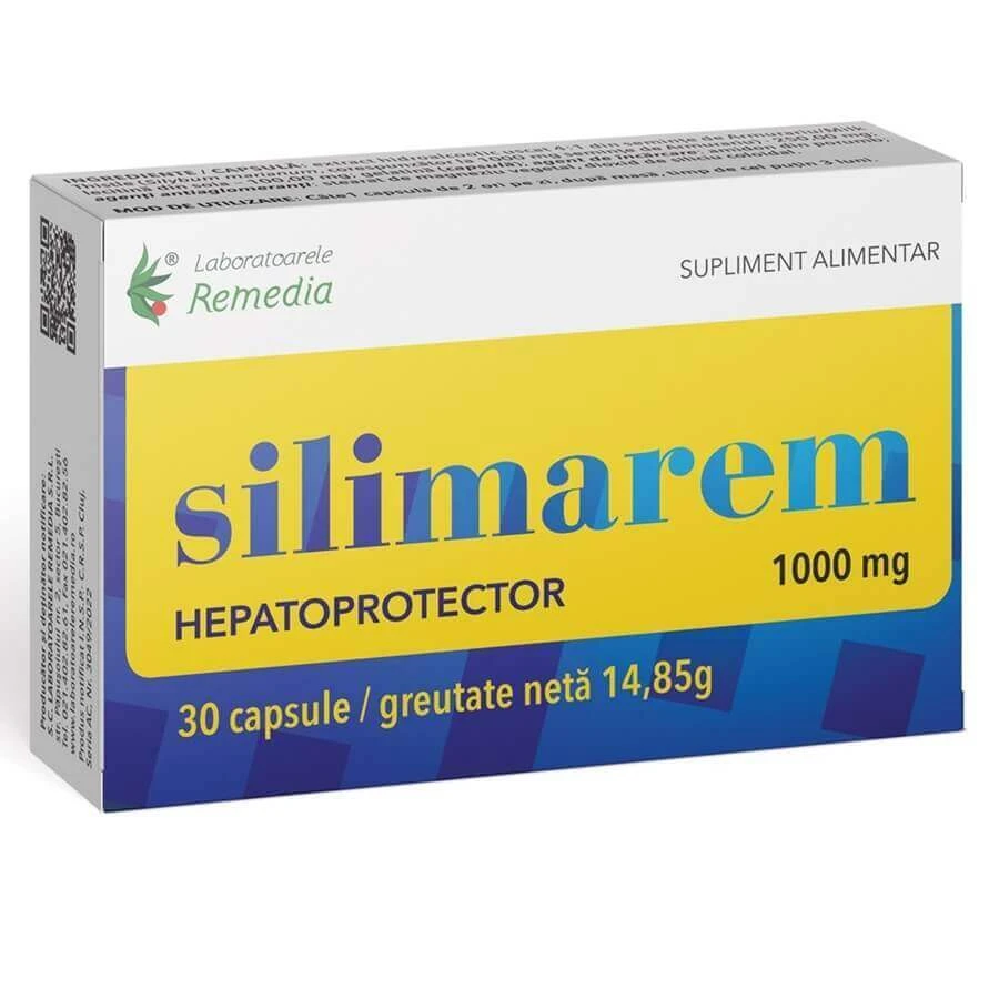 Силімарем 1000 мг Remedia Silimarem, 30 капсул: ціни та характеристики