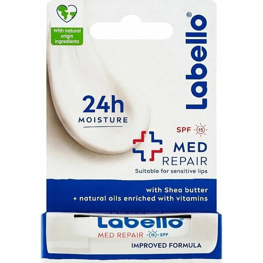 Labello MED REPAIR SPF 15 4×8 г, бальзам для губ: ціни та характеристики