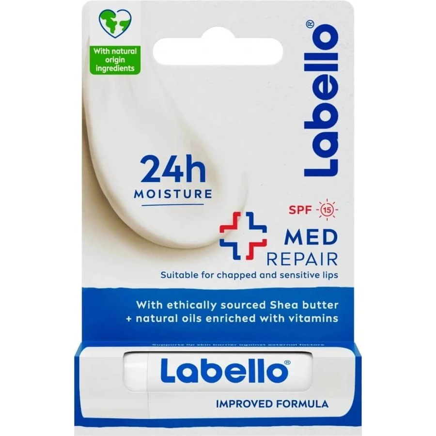 Labello MED REPAIR SPF 15 4×8 г, бальзам для губ: ціни та характеристики