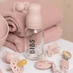Bibs Baby Glass Bottle, стеклянная бутылочка с резиновой соской с медленным потоком, румяная, с рождения, 110 мл: цены и характеристики
