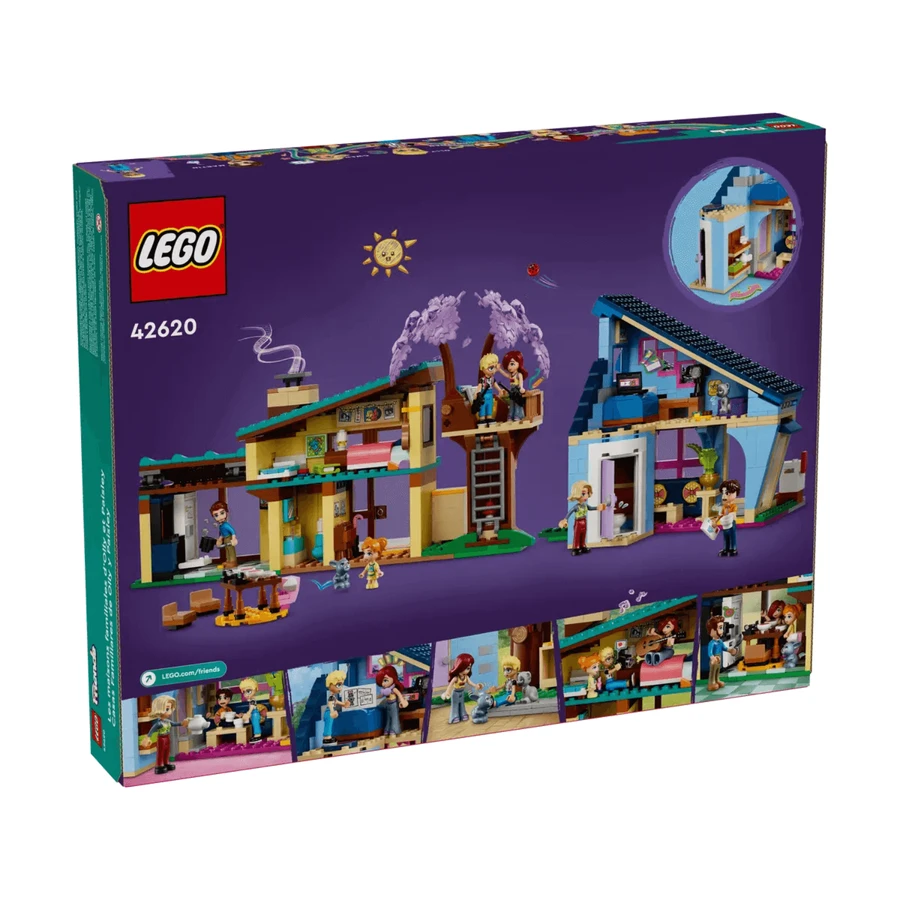 Семейные домики Олли и Пейсли, 7+ лет, 42620, Lego Friends: цены и характеристики