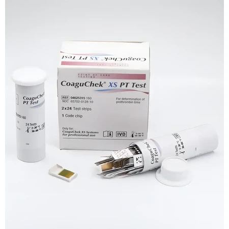 Тести на визначення рівня МНВ для CoaguChek XS, 2 x 24 штуки, Roche: ціни та характеристики