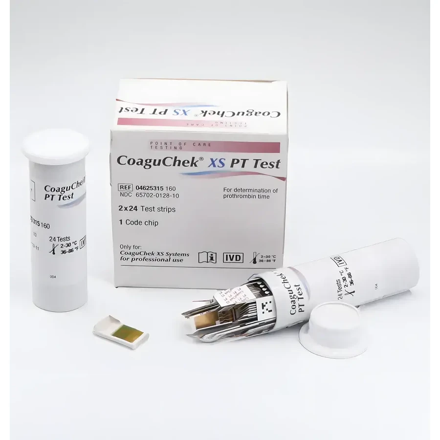 Тести на визначення рівня МНВ для CoaguChek XS, 2 x 24 штуки, Roche: ціни та характеристики