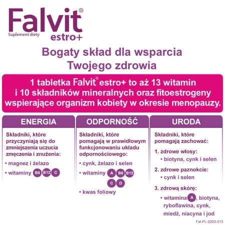 Фалвіт Естро+, 60 таблеток ЗАБРУДНЕНА УПАКОВКА: ціни та характеристики