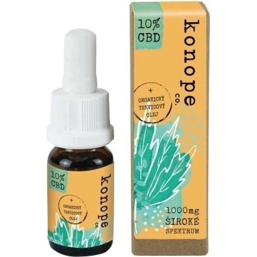 Конопля з 10% CBD в органічній гарбузовій олії - Широкий спектр 1000 г 1×10 мл, гарбузова олія: ціни та характеристики