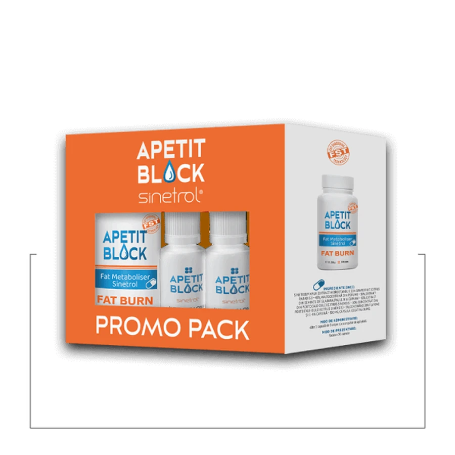 Набор Empire Expert Pharma Apetit Block Sinetrol: 30 капсул + 2 флакона по 15 мл: цены и характеристики