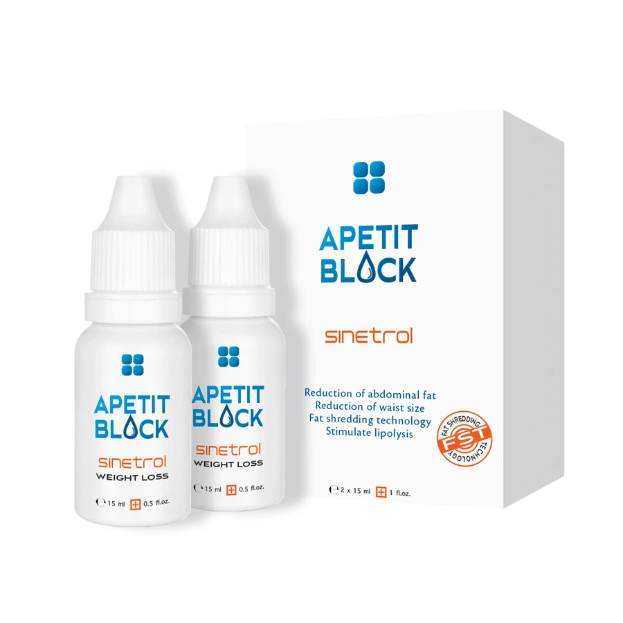 Набор Empire Expert Pharma Apetit Block Sinetrol: 30 капсул + 2 флакона по 15 мл: цены и характеристики
