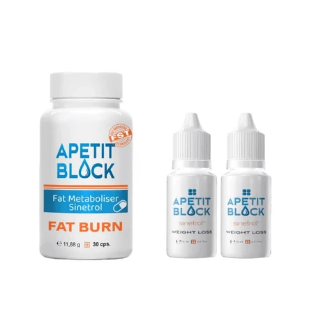 Набор Empire Expert Pharma Apetit Block Sinetrol: 30 капсул + 2 флакона по 15 мл: цены и характеристики