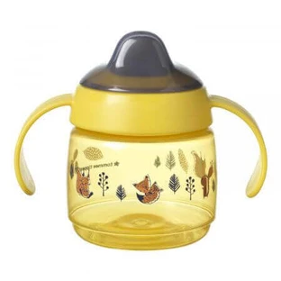 Чашка-непроливайка з захистом і кришкою, + 4 місяці, жовта, Tommee Tippee