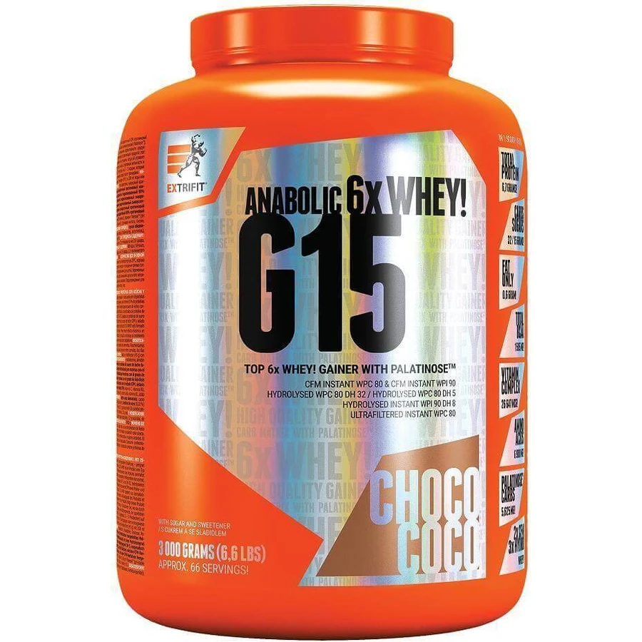 Extrifit G 15 Anabolic Gainer Aromatics Coconut 3000 г: цены и характеристики