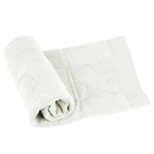 Одеяло трикотажное "Звезда", 100x135 см, белый, Tuxi Brands