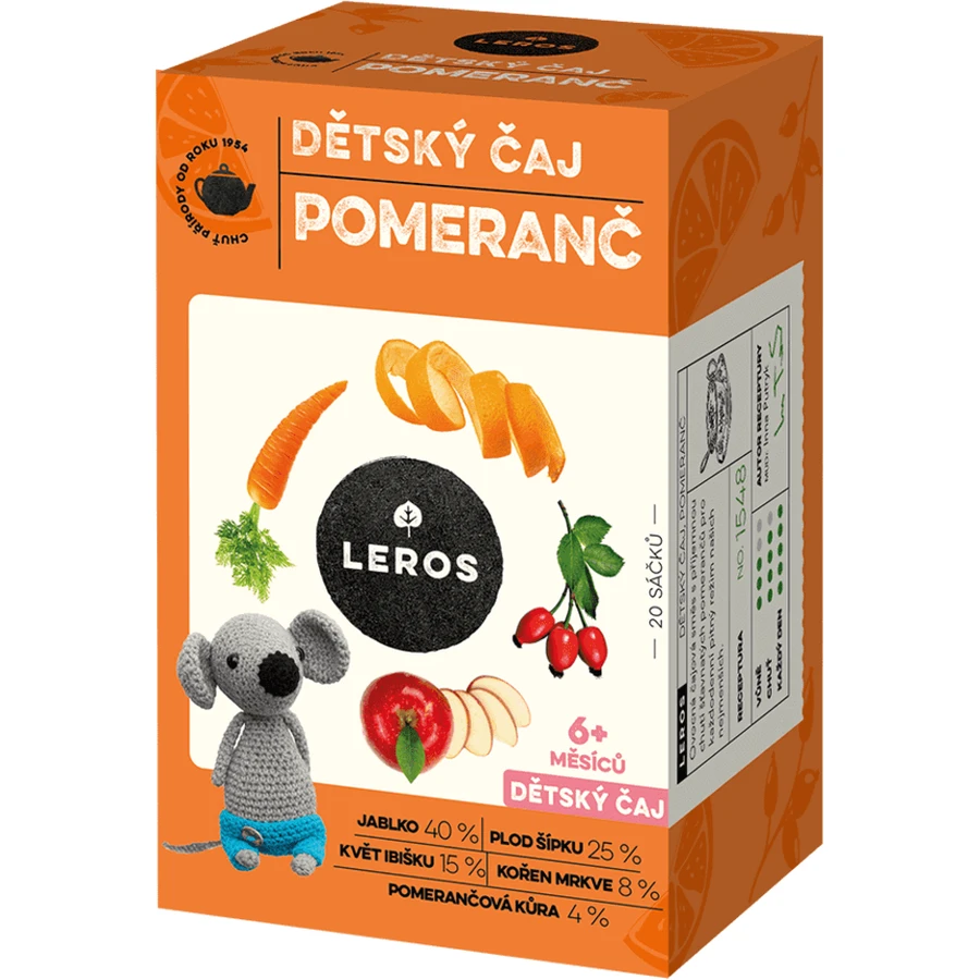 Фіточай Leros Baby Orange для дітей з 6 місяців, фільтр-пакет, №20: ціни та характеристики