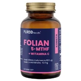 Pureo Health Фолат 5-MTHF + витамин C, 60 капсул