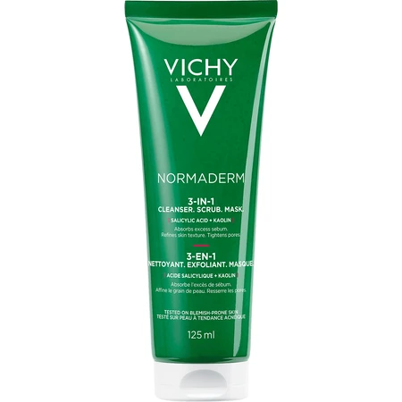Vichy Normaderm 3в1 Очищуючий засіб 125 мл: ціни та характеристики