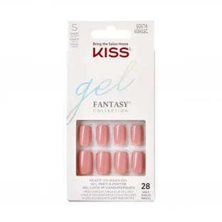 Гель-краска Fantasy Colour, короткие ленты-сквояжи, поцелуй