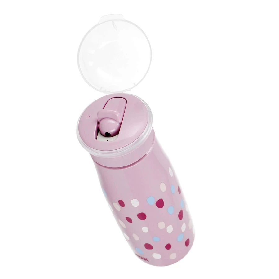 NUK Mini-Me FLip, пляшечка для пиття з нагубником 2-в-1, рожева, від 12 місяців, 450 мл: ціни та характеристики