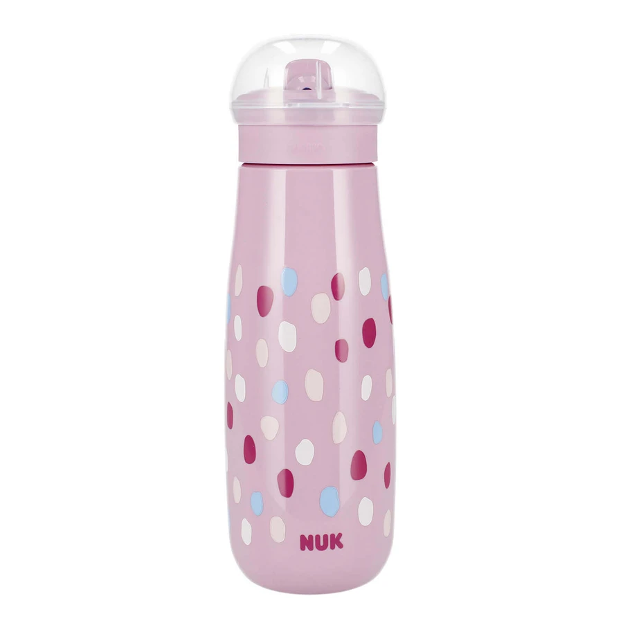 NUK Mini-Me FLip, пляшечка для пиття з нагубником 2-в-1, рожева, від 12 місяців, 450 мл: ціни та характеристики