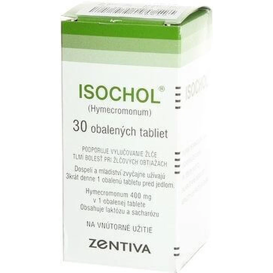 Ізохол Zentiva Isochol, 30 таблеток: ціни та характеристики