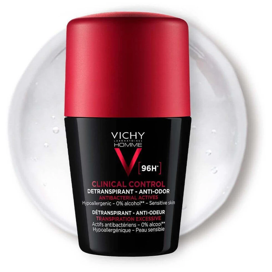Vichy Homme 96H Дезодорант-антиперспірант проти неприємного запаху 50 мл: ціни та характеристики