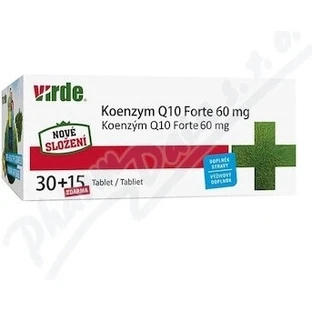 VIRDE KOENZYM Q10 Forte 60 мг 1×45 табл, коензим