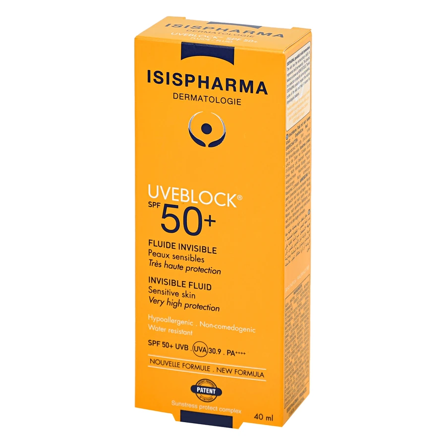 IsisPharma Uveblock, флюїд захисний прозорий, SPF 50+, 40 мл: ціни та характеристики