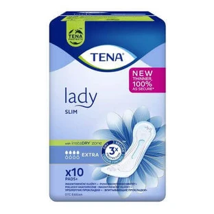 Прокладки для жінок Lady Slim вбираючі, Extra, 10 шт, Tena