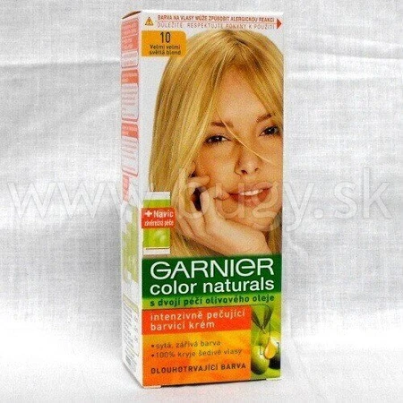 Фарба для перманентного фарбування волосся Garnier Color Naturals 10 Ультра-русявий 1×1 шт, колір волосся: ціни та характеристики