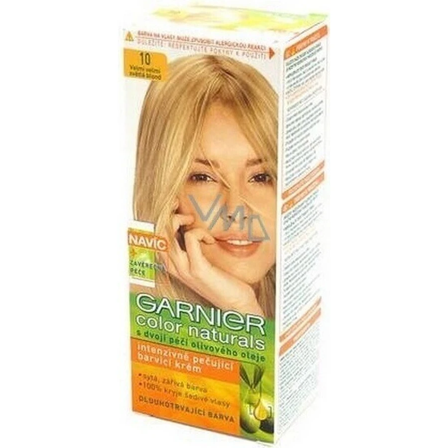 Фарба для перманентного фарбування волосся Garnier Color Naturals 10 Ультра-русявий 1×1 шт, колір волосся: ціни та характеристики